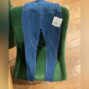Beyond yoga blue high waisted leggings